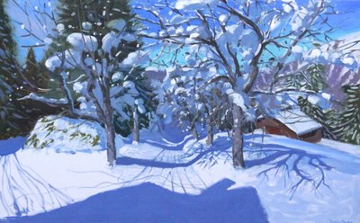 Winter Orchard, Morzine, 2015 by Andrew Macara